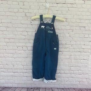 Koala kids fleece blue overalls size 3T